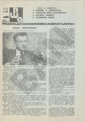 Przegląd Wiadomości Agencyjnych. R. 5 (1988), nr 33 (160).