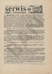 Serwis Informacyjny / [MKZ] NSZZ „Solidarność” Bydgoszcz. R. 1981, nr 19.