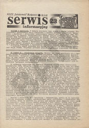 Serwis Informacyjny / [MKZ] NSZZ „Solidarność” Bydgoszcz. R. 1981, nr 23.