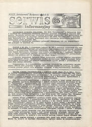 Serwis Informacyjny / [MKZ] NSZZ „Solidarność” Bydgoszcz. R. 1981, nr 25.