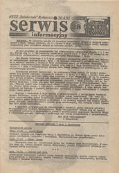 Serwis Informacyjny / [MKZ] NSZZ „Solidarność” Bydgoszcz. R. 1981, nr 28.