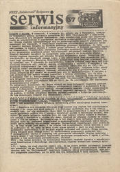 Serwis Informacyjny / [MKZ] NSZZ „Solidarność” Bydgoszcz. R. 1981, nr 57.