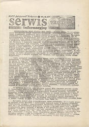 Serwis Informacyjny / [MKZ] NSZZ „Solidarność” Bydgoszcz. R. 1981, nr 72.