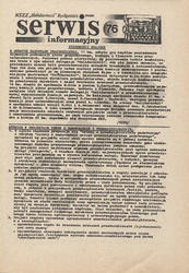 Serwis Informacyjny / [MKZ] NSZZ „Solidarność” Bydgoszcz. R. 1981, nr 76.