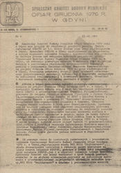 Społeczny Komitet Budowy Pomników Ofiar Grudnia 1970 r. w Gdyni. R. 1981, nr 4.