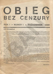 Obieg bez Cenzury. R. 1 (1989), nr 1 (październik).