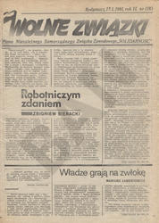 Wolne Związki. R. 2 (1981), nr 1 (8).