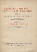 Katalog Zabytków Sztuki w Polsce : Powiat kutnowski.