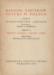 Powiat łódzki i miasto Łódź.