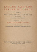 Katalog Zabytków Sztuki w Polsce : Powiat piotrkowski.
