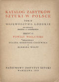 Katalog Zabytków Sztuki w Polsce : Powiat wieluński.