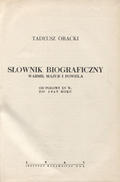Oracki Tadeusz – Słownik biograficzny Warmii, Mazur i Powiśla.
