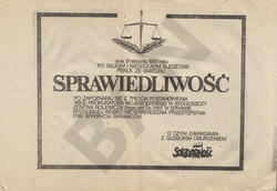 Dnia 31 sierpnia 1981 roku po długim i nieudolnym śledztwie pękła ze śmiechu SPRAWIEDLIWOŚĆ...