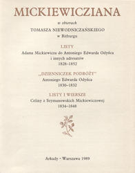 Mickiewicziana w zbiorach Tomasza Niewodniczańskiego w Bitburgu.