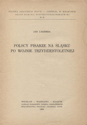 Polscy pisarze na Śląsku po wojnie trzydziestoletniej.