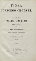 Chodźko Ignacy – Podania litewskie. Serya 1-4.