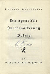 Die agrarische Überbevölkerung Polens.