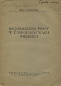 Moszczeński Stefan – Racjonalizacja pracy w gospodarstwach wiejskich.