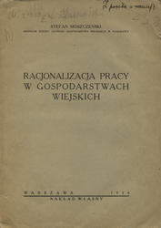 Racjonalizacja pracy w gospodarstwach wiejskich.