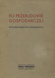 Ku przebudowie gospodarczej.