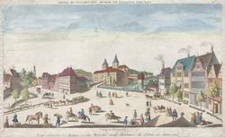 Vue d'Optique Representant les Environs du Marche aux Chevaux de Stetin en Allemagne