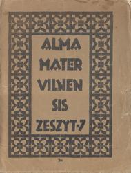 Alma Mater Vilnensis. Z. 7: 1928.