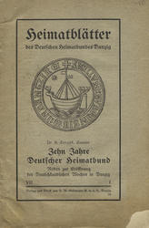 Zehn Jahre Deutscher Heimatbund.