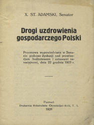 Drogi uzdrowienia gospodarczego Polski.