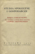 Studja społeczne i gospodarcze.