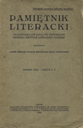 Pamiętnik Literacki. R. 31 (1934), z. 1-2.
