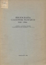 Bibliografia czasopism płockich 1810-1966.