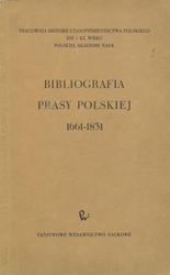 Bibliografia Prasy Polskiej 1661-1831.