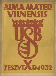 Alma Mater Vilnensis. Z. 10 (1932).