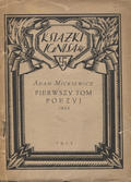 Mickiewicz Adam – Tom pierwszy Poezyj 1822.