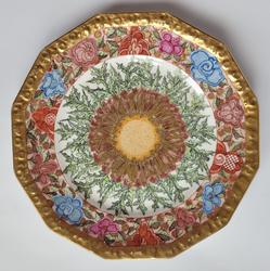 [Zakopane] Talerz porcelanowy, dekoracyjny, autorski, ręcznie malowany naszkliwnie. Rosenthal, 1928 r.