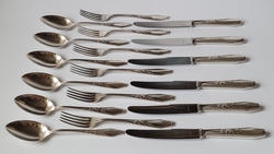 Zestaw sztućców obiadowych, plater. Wytwórnia platernicza Norblin i Ska, Warszawa, lata 1919-1939.