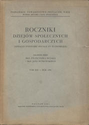 Roczniki Dziejów Społecznych i Gospodarczych. T. 13 (1951).