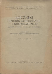 Roczniki Dziejów Społecznych i Gospodarczych. T. 15 (1953).