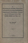 Jablonski Leo – Die Entwickelung des katholischen Kirchenwesens auf dem Gebiete des heutigen fürstbischöflichen Delegaturbezirks Brandenburg u. Pommern von der Reformation bis zur Bulle de Salute animarum vom Jahre 1821.