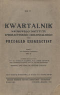 Kwartalnik Naukowego Instytutu Emigracyjnego i Kolonjalnego oraz Przegląd Emigracyjny. R. 6 (1931), t. 1.
