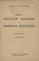 Zarys dziejów narodu i państwa polskiego w latach 1914-1939.