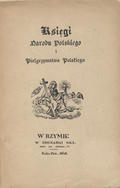 Mickiewicz Adam – Księgi narodu polskiego i pielgrzymstwa polskiego.