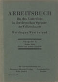 Arbeitsbuch für den Unterricht in der deutschen Sprache an Volksschulen : Reichsgau Wartheland. H. 3.