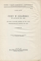 Ceny w Gdańsku w latach 1701-1815.