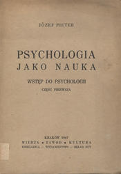 Psychologia jako nauka.