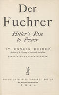 Heiden Konrad – Der Fuehrer.