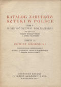Katalog Zabytków Sztuki w Polsce : Powiat obornicki.