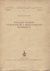 Poglądy prawne niewolników i proletariuszy rzymskich.