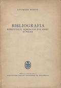 Budzyk Kazimierz – Bibliografia konstytucyj sejmowych XVII wieku w Polsce.