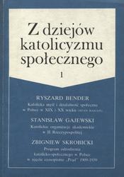 Z dziejów katolicyzmu społecznego. 1.